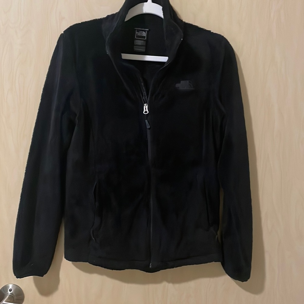 The North Face fuzzy black jacket